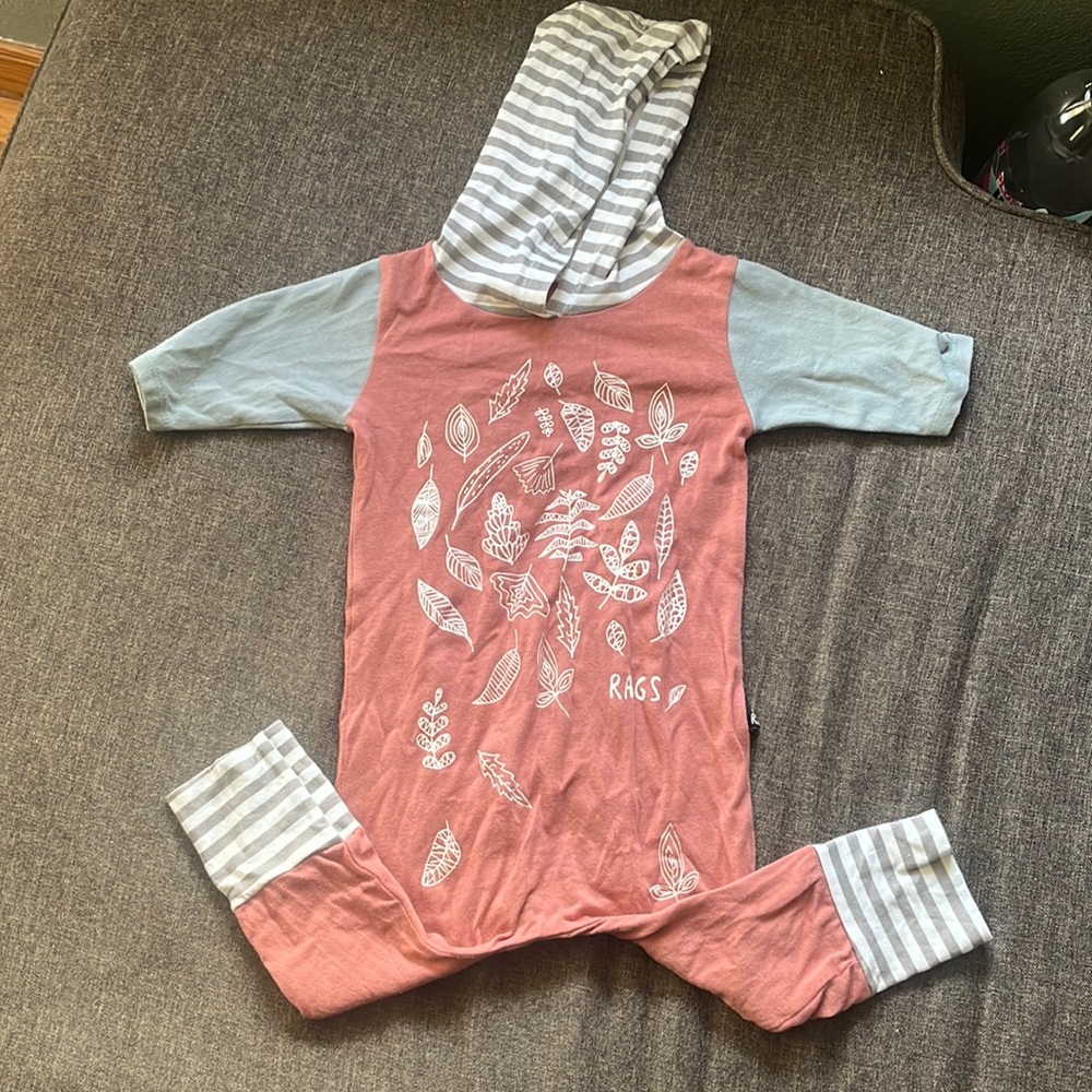 Rags Leaves Romper 6-12 Month EUC